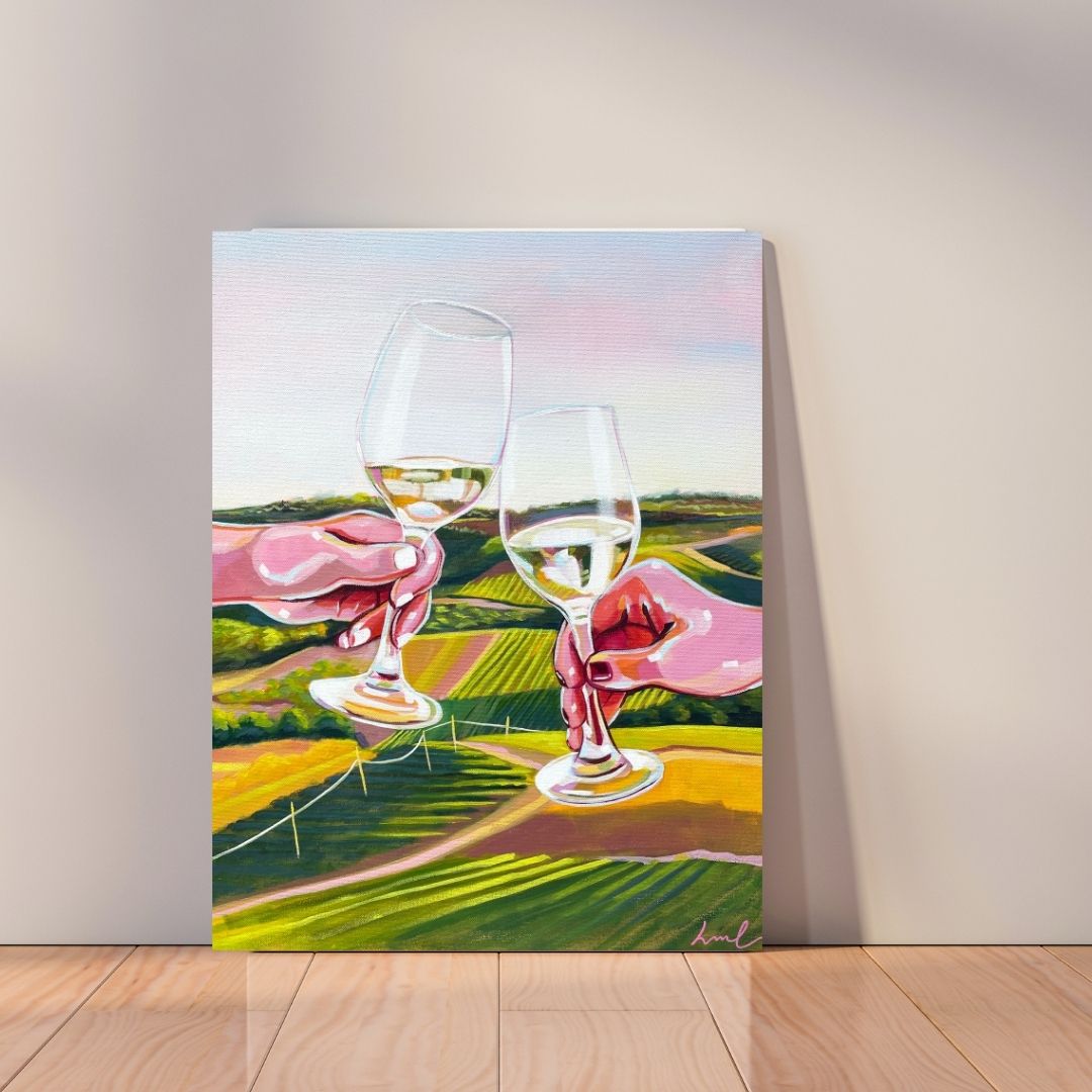 Wine Landscape Canvas Print