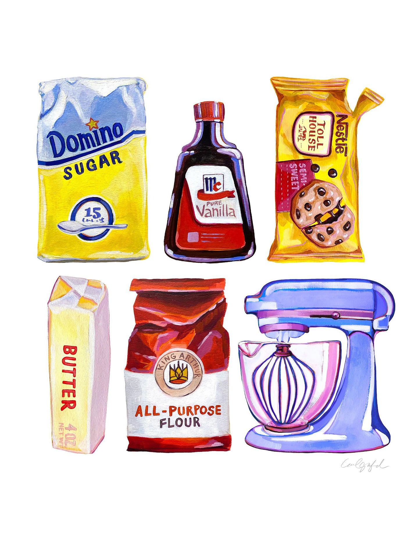 Baking Ingredients Print