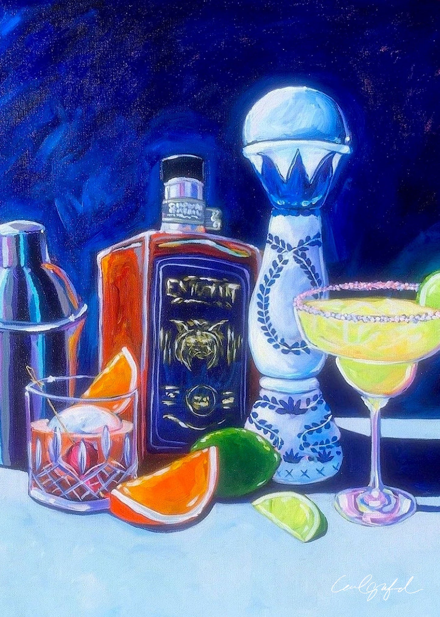 Whiskey and Margarita Canvas Print