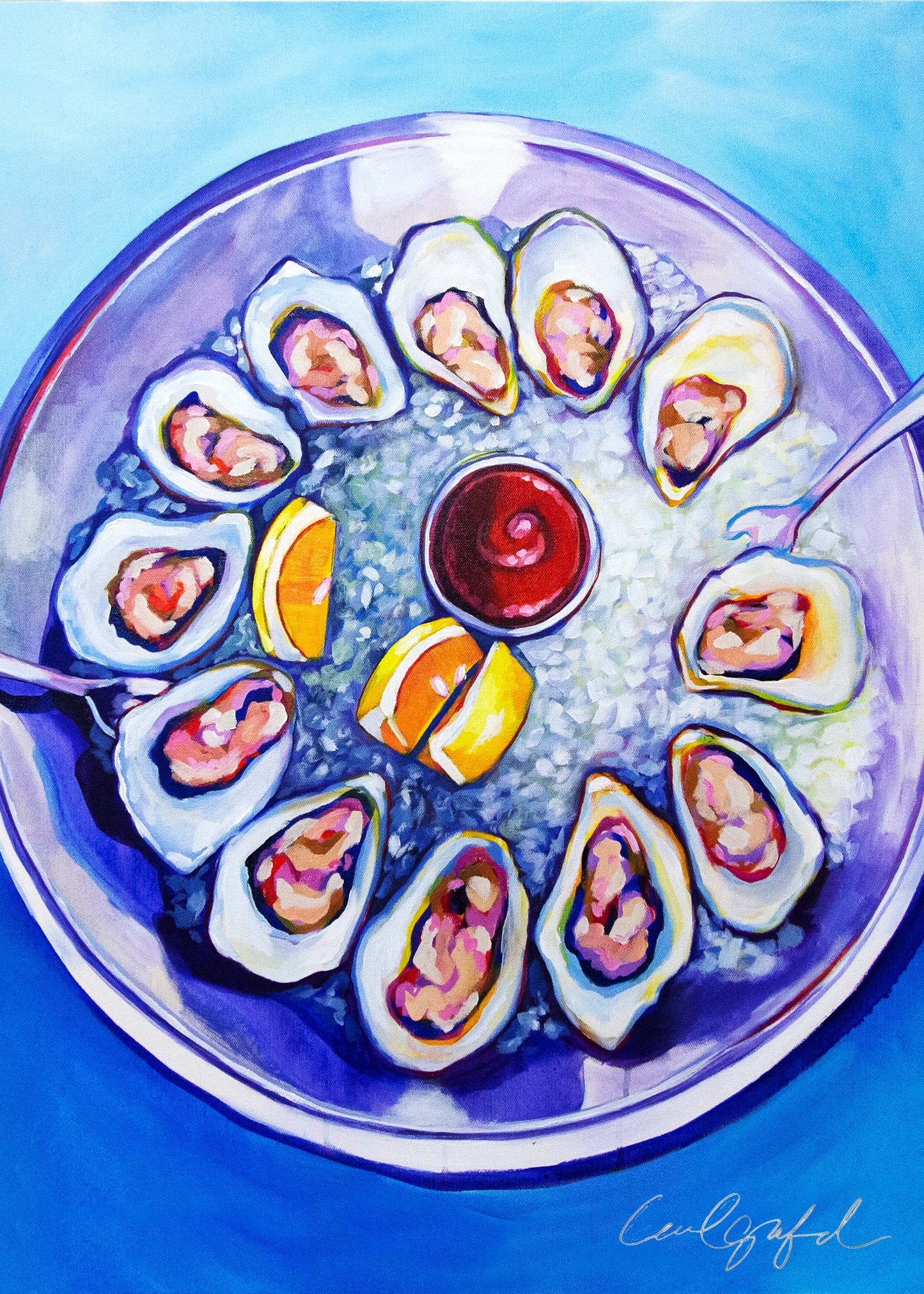Dozen Oysters Canvas Print