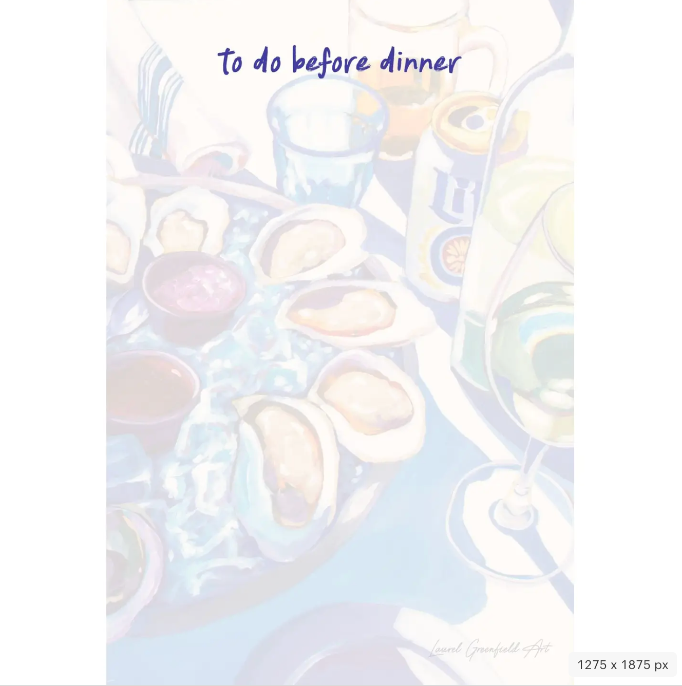 To Do Before Dinner - New England Souvenir Notepad