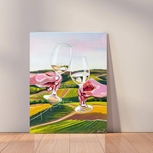 Wine Landscape Canvas Print