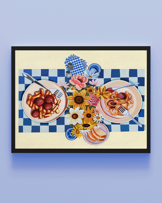 Floral Pasta print