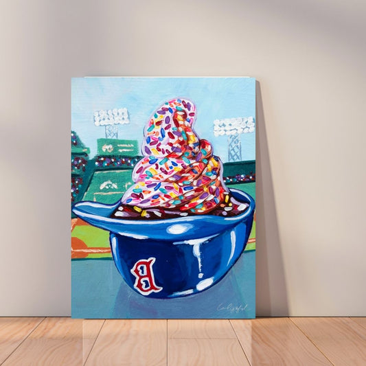 Redsox Ice Cream Canvas Print