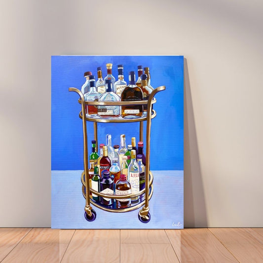 Bar Cart Canvas Print