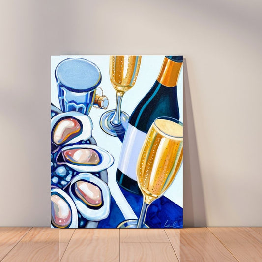 Oysters and Champagne Canvas Print