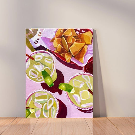 Chips and Margs canvas print