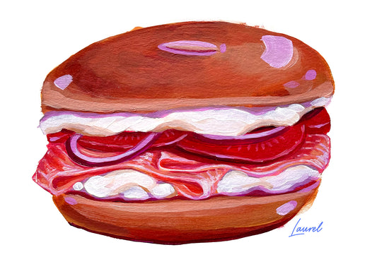 Bagel Sandwich print
