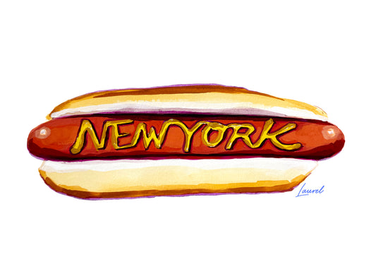 New York Hot Dog print