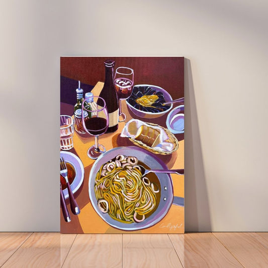 The Daily Catch Canvas Print