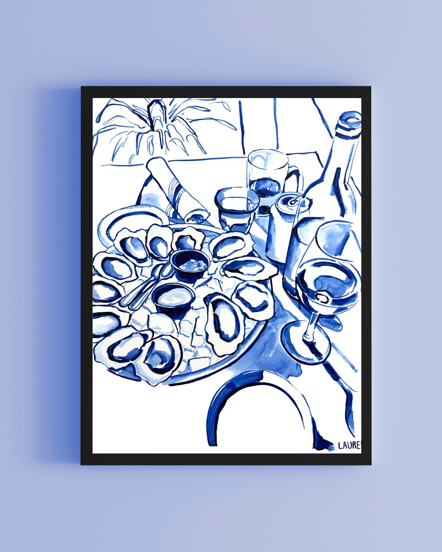 Brix Ultramarine Blue Watercolor print