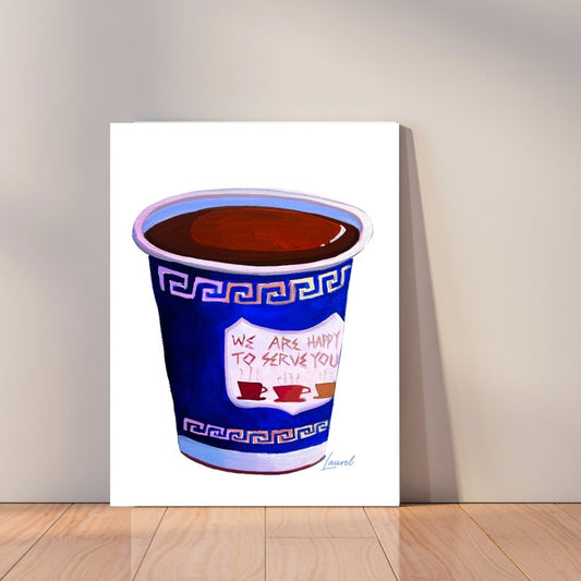 NYC Coffee Cup Canvas Print