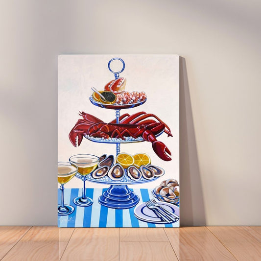 Seafood Tower Canvas Print