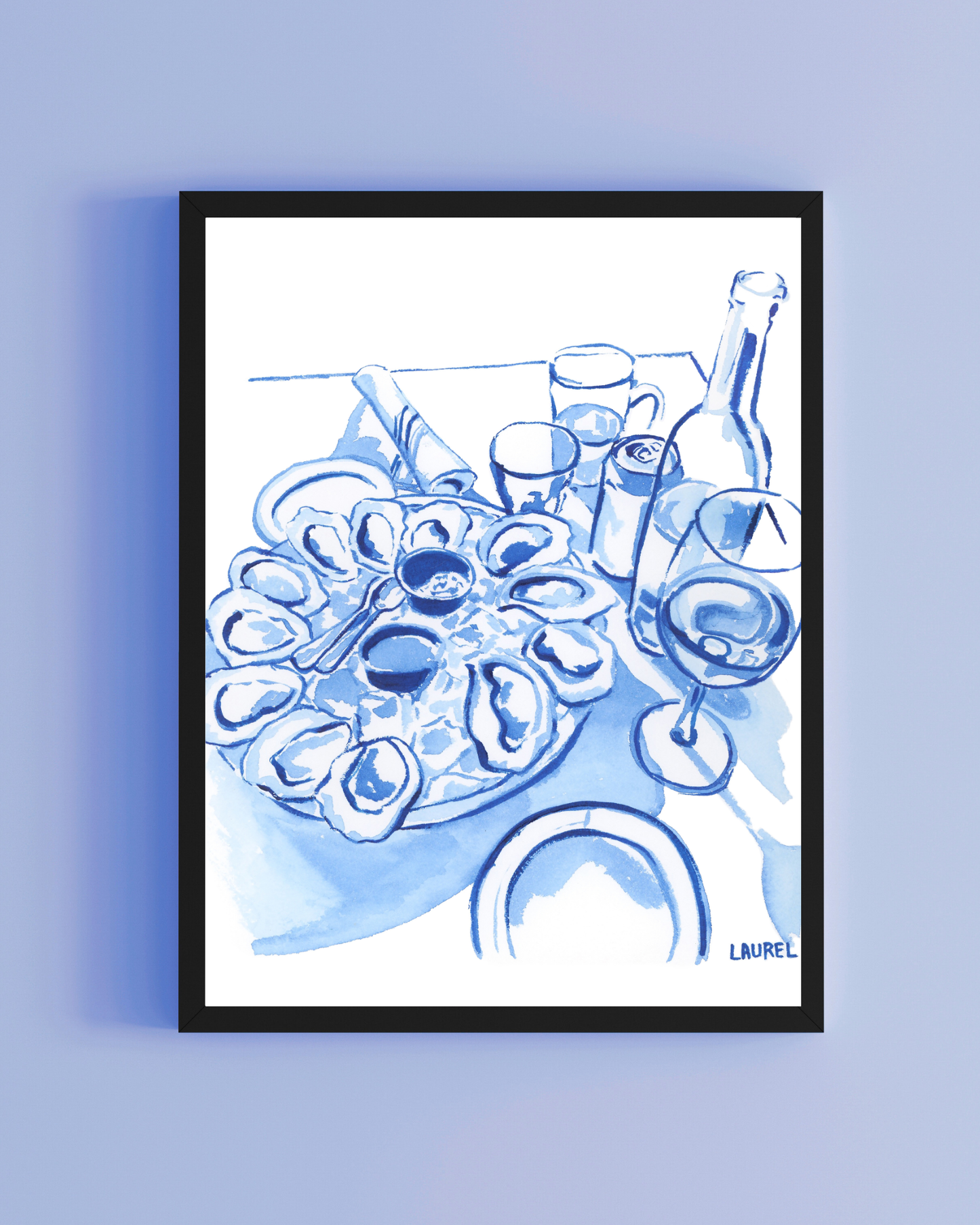 Brix Phthalo Blue Watercolor print