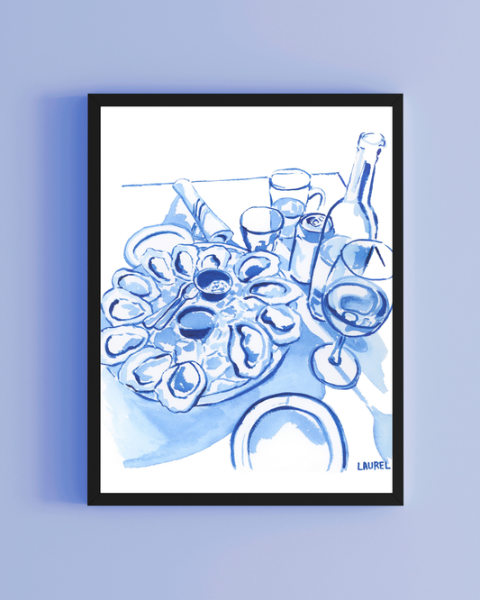 Brix Phthalo Blue Watercolor print