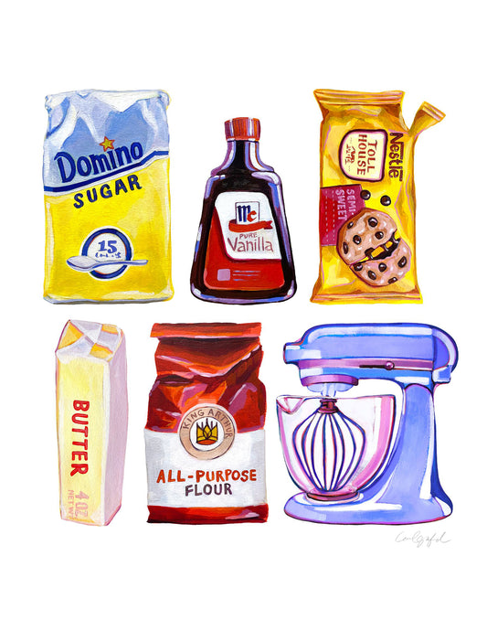 Baking Ingredients Print