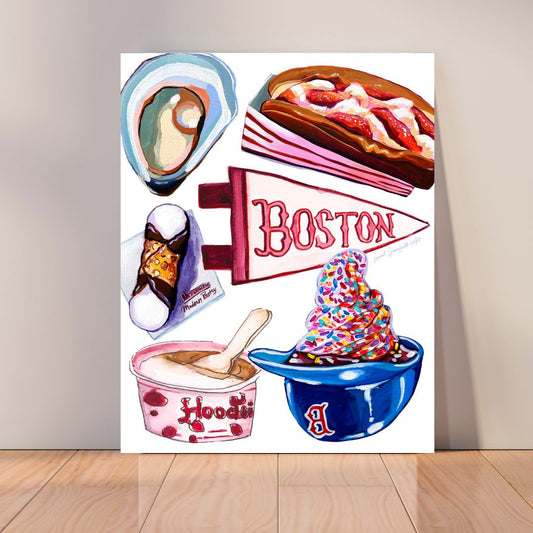 Boston Foods 2.0 Canvas Print