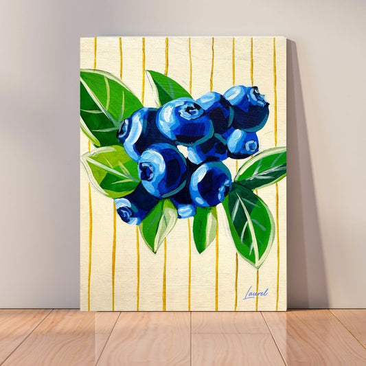 Blueberries canvas print