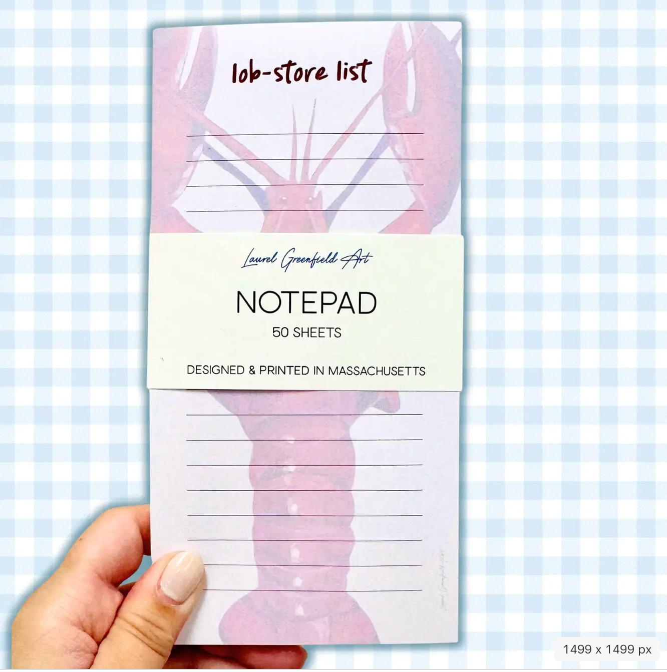 Lob-Store List- New England Lobster Grocery List Notepad