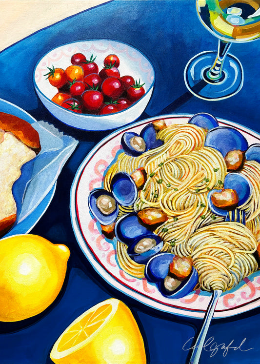 Linguine and Clams Print