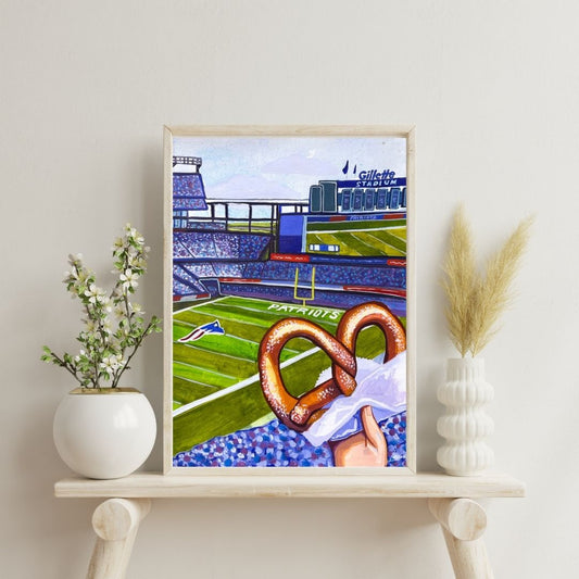 Patriots Pretzel print