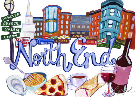 North End Print by Laurel Greenfield
