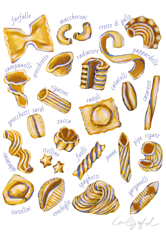 Pasta Print by Laurel Greenfield