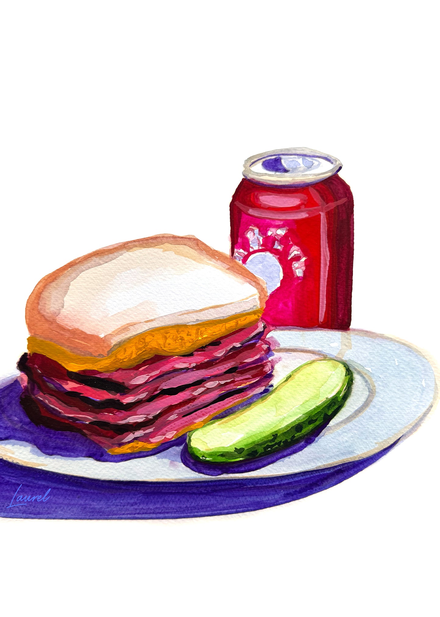 Pastrami, Pickle and Dr. Brown's print