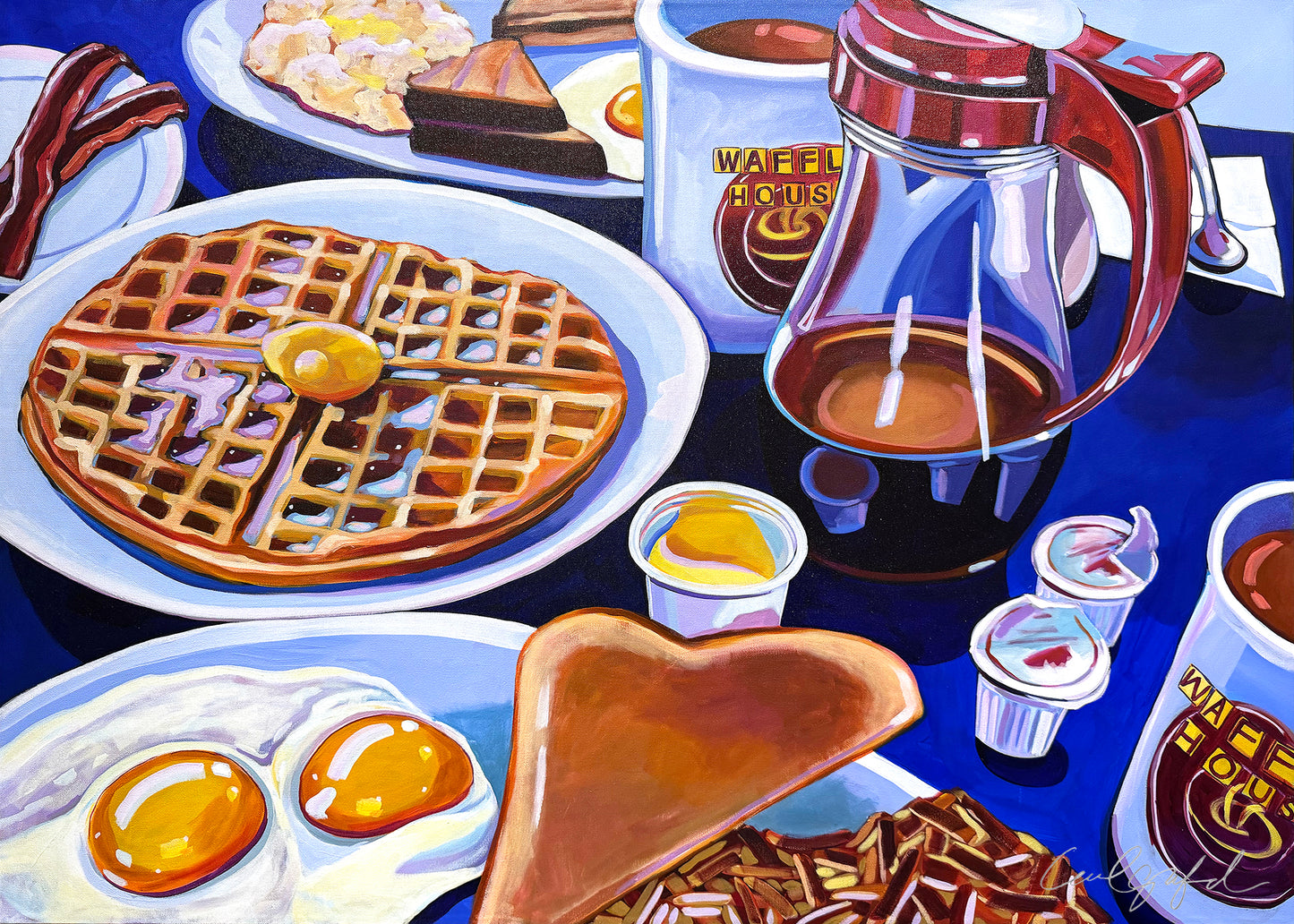 Waffle House Feast Canvas Print