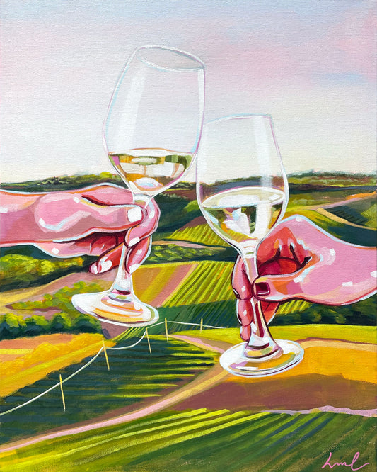Wine Landscape Print